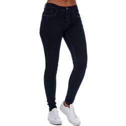 Only Womens Rain Life Skinny Jeans - Dark Blue