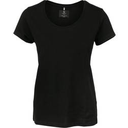 Nimbus Ladies Danbury Pique Short Sleeve T-shirt - Black