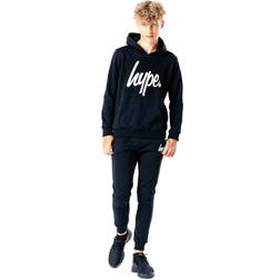 Hype Kid's Script Tracksuit - Black