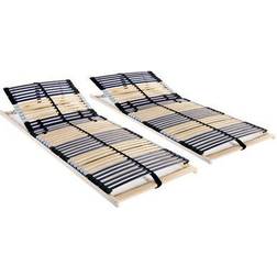 vidaXL 42 Ribbed Base 2-pack 90x200cm