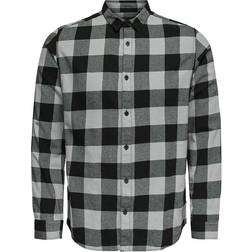 Only & Sons Checked Long Sleeved Shirt - Grey/Griffin