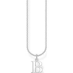 Thomas Sabo Charm Club Letter B Necklace - Silver