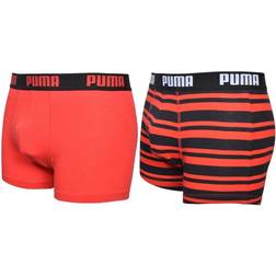 Puma Heritage Stripe Boxer 2-pack - Red/Grey