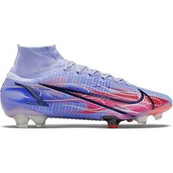 Nike Mercurial Superfly 8 Elite KM FG - Light Thistle/Indigo Burst/Bright Crimson/Metallic Silver