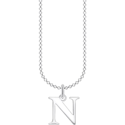 Thomas Sabo Charm Club Letter N Necklace - Silver