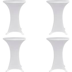 vidaXL 279069 4-pack Tablecloth White