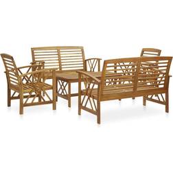 vidaXL 3057985 Outdoor Lounge Set, 1 Table incl. 2 Chairs & 2 Sofas