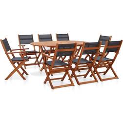 vidaXL 278914 Patio Dining Set, 1 Table incl. 8 Chairs