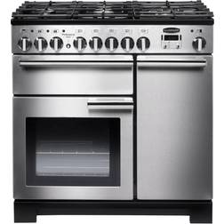 Rangemaster PDL90DFFSS/C Professional Deluxe 90cm Dual Fuel Black, Stainless Steel