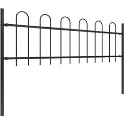 vidaXL Garden Fence with Hoop Top 1700x110cm