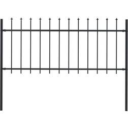 vidaXL Garden Fence with Spear Top 170x130cm