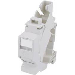 Telegärtner Telegaertner J00023A0205 Network outlet DIN rail CAT 6A Light grey