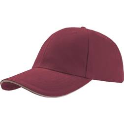 Atlantis Liberty Sandwich Heavy Brush 6 Panel Cap 2-pack - Burgundy