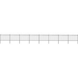 vidaXL Garden Fence with Spear Top 1360x170cm