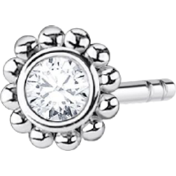 Thomas Sabo Charm Club Single Flower Ear Stud - Silver/Transparent