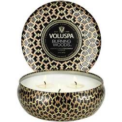 Voluspa Burning Woods 3 Wick Tin Scented Candle 340g