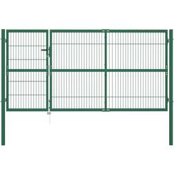 vidaXL Garden Gate with Posts 350x190cm