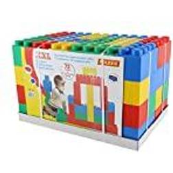 Wader Polesie 68040 Building Bricks XXL with Connectors, 72With72 Pcs-Ride On Toys, Multi Colour