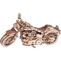 Wooden City Cruiser V-Twin Mechanical Wooden Model Kit 168pcs WR342