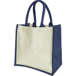 Westford Mill Printers Midi Jute Bag 2-pack - Navy Blue