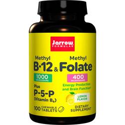 Jarrow Formulas Methyl B-12 & Methyl Folate Lemon 100 pcs