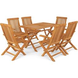 vidaXL 3059604 Patio Dining Set, 1 Table incl. 6 Chairs