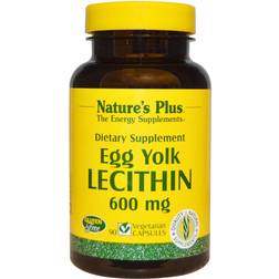 Nature's Plus Egg Yolk Lecithin 600 mg 90 Vegetarian Capsules
