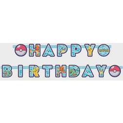 Amscan Pokemon Happy Birthday Letter Banner