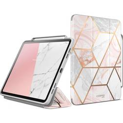 Supcase i-Blason Cosmo Case for New iPad Pro 12.9 Inch (2021 2020 2018 Release) Full-Body Trifold Stand Protective Case Smart Cover with Auto Sleep/Wake & Pencil Holder (Marble)