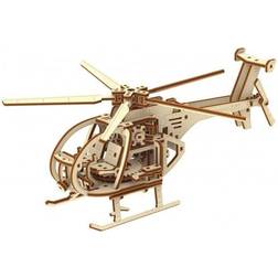 Wooden City Modellsats Helikopter Brun 173 Delar