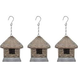 vidaXL Birdhouses Basket 3-pack