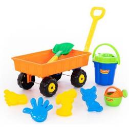 Wader Polesie 36384 Cottage Wagon Sandset, 9 Pieces 382 -Sets: Wheelbarrows, Multi Colour