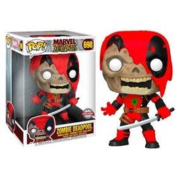 Marvel Funko 51661 Pop! Zombie Deadpool (10-inch Special Edition) #698