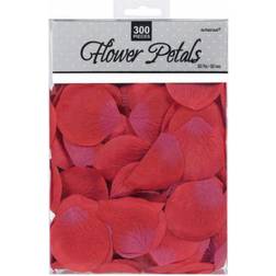 Amscan 249560- 40 Red Rose Fabric Flower Petals Wedding Confetti 300 Pieces