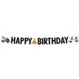 Amscan 9906584 On the Road Birthday Party Letter Banner 3 m