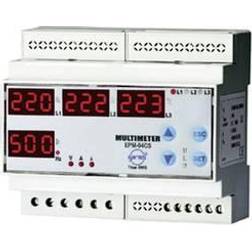 Entes EPM-04C-DIN Programmable 3-phase DIN-rail AC-Multimeter EPM-04C-DIN Voltage, current, frequency, operating hours, Total Hours