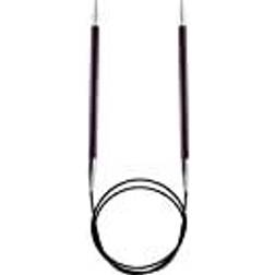 Knitpro Knit Pro KP47133 Zing: Fixed Circular Knitting Pins: 80cm x 6.00mm, 6mm, Purple