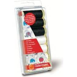 Gutermann Thread Set: Sew-All: Black & White: 7 x 100m