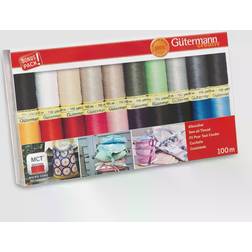 Gutermann Gütermann creativ Sewing Thread, 100m, Pack of 20, Multi