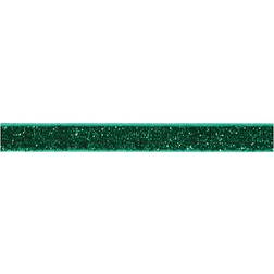 Creotime Decorative Ribbon, W: 10 mm, green, 5 m/ 1 roll