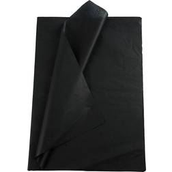 Creativ Company Tissue Paper, 50x70 cm, 17 g, black, 25 sheet/ 1 pack