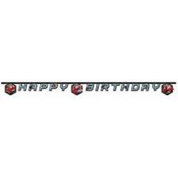 Unique Party 71478 2.1m Web Warriors Ultimate Spider-Man Happy Birthday Banner