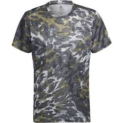 Adidas Fast Graphic Primeblue T-shirt Men - Grey Six/Focus Olive