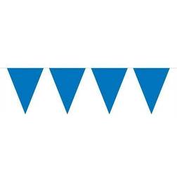 Folat Bunting Mini Blue 3 metres long 12 mini Triangle flags measuring 15x11cms. Plastic