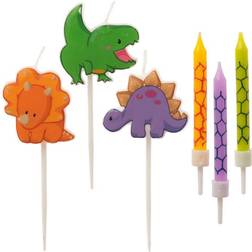 Dekora Dinosaur Birthday Candle Set to Decorate Themed Birthday Cake 15 Candles