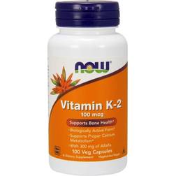 Now Foods Vitamin K-2, 100mcg 100 vcaps