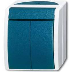 Busch-Jaeger 2601/5 W-53 Wet room switch product range Series switch Ocean (surface-mount) Blue, Green