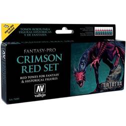 Wittmax AV Vallejo Fantasy Set Crimson Red Set (8)