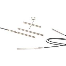 Knitpro Symfonie Replaceable Knitting Cables for Wooden Needles, Metal, silver, Seilverbinder