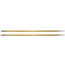 Knitpro Royale: Knitting Pins: Single Ended: 35cm x 3.75mm, Birchwood, brass, Multi-Colour, 3.75mm